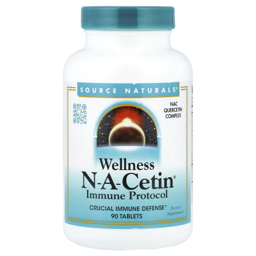 Source Naturals, Wellness N-A-Cetin, 90 Tabletek