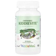 Maxi Health, KiddieMax Chewbar Kiddievite, Naturlig Bubblegum, 90 Chewies