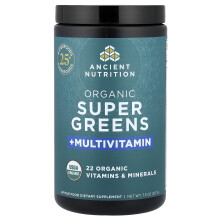 Ancient Nutrition, Organic Super Greens + Multivitamin, 7,5 oz (213 g)