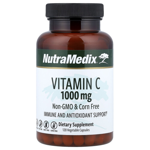 NutraMedix NutraMedix, Vitamiini C, 1 000 mg, 120 Kasviskapselia