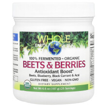 Natural Factors, Whole Earth & Sea, Beets & Berries Antioxidant Boost, 6.6 oz (187 g)