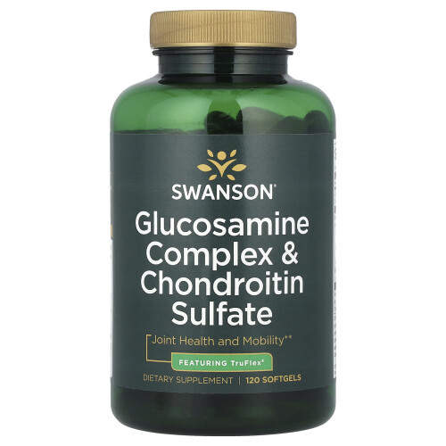 Swanson, Complexo de Glucosamina e Quitosana, 120 Softgels