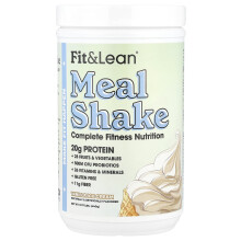 Fit & Lean, Måltidsskum, Vanilje Iskrem, 0,97 lb (440 g)