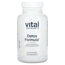 Vital Nutrients, Formuła Detoksykacyjna, 120 Kapsułek Wegetariańskich