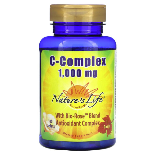 Nature's Life, C-Complex, 1 000 mg, 100 tabletek