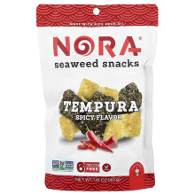 Snack di Alga di Nora Snacks, Spicy Tempura, 1.6 oz (45.4 g)