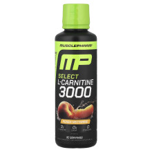 MusclePharm, L-Karnitiini 3000, Peach Nectarine, 16 fl oz (480 ml)