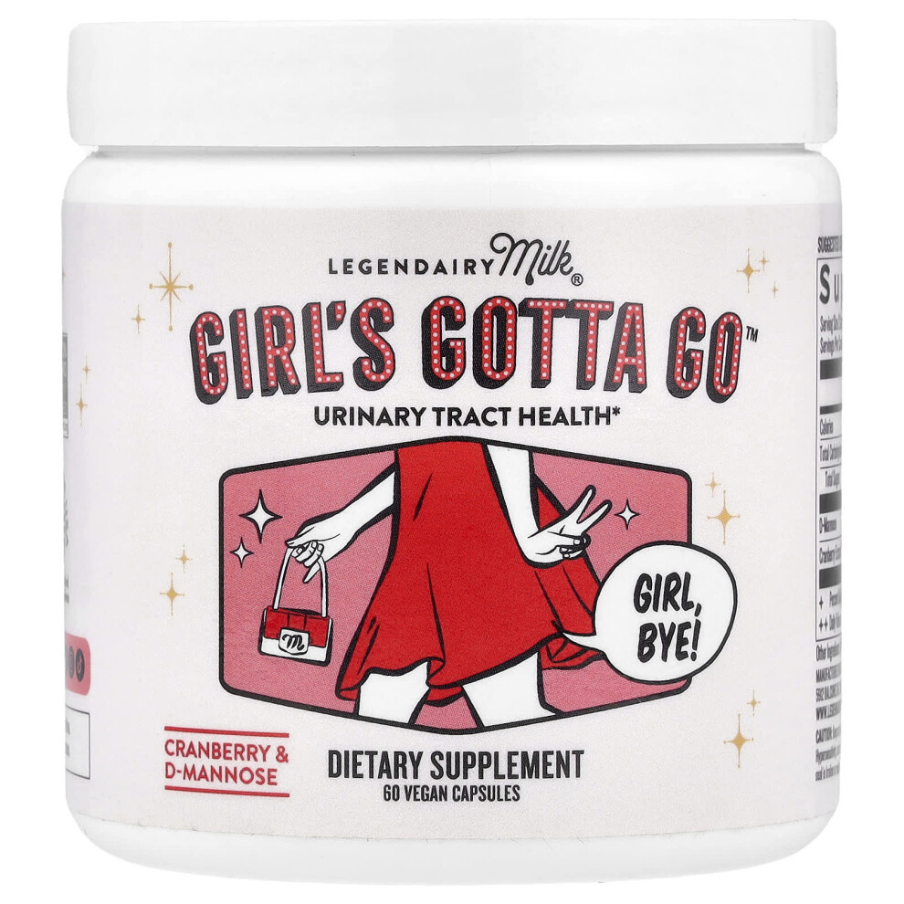 Legendairy Milk , Girl's Gotta Go, Urinary Tract Health, 60 Vegan Capsules