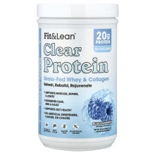Fit & Lean, Protein Clar, Blue Raspberry, 1,04 lbs (474 g)