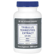 The Vitamin Shoppe, Mænds Tribulus Terrestris Ekstrakt, 625 mg, 100 kapsler