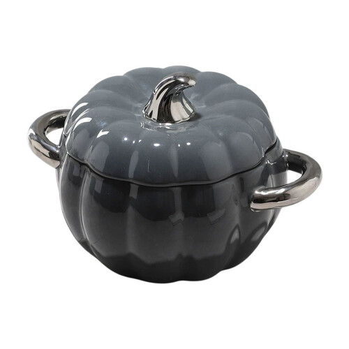 HomeKingdee pumpkin cast iron Dutch oven with lid 1