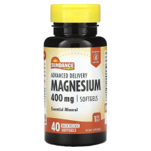 Sundance Vitamins, Geavanceerd Leveringsmagnesium, 400 mg, 40 Snel Vrijkomen Zachte capsules
