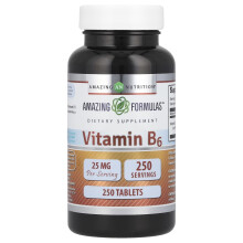 Amazing Nutrition, Vitamine B6, 25 mg, 250 Tabletten
