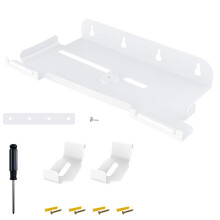 Support Mural pour Kits de Support Vertical PS5 Slim pour Console et Contrôleurs PS5 Slim Blanc