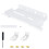 Wall Mount Stand for PS5 Slim Vertical Holder Kits for PS5 Slim Console and Controllers White 1