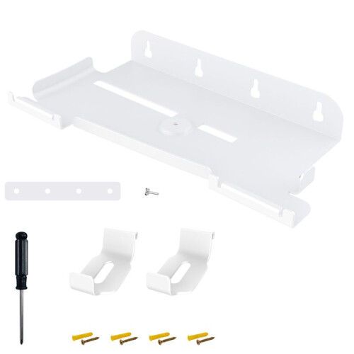 Wall Mount Stand for PS5 Slim Vertical Holder Kits for PS5 Slim Console and Controllers White