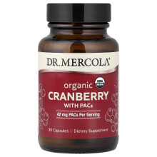 Dr. Mercola, Organic Cranberry with PACs, 30 Capsules