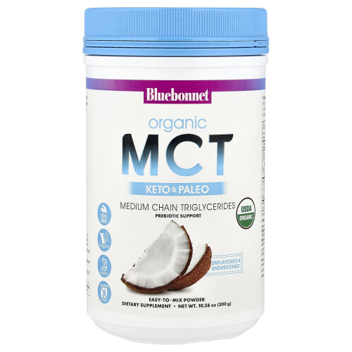 Μπλούμπονετ Νιούτριτσον, Organic MCT Powder, Unflavored, 10.58 oz (300 g)