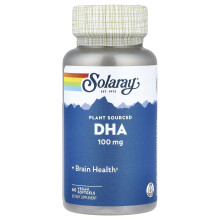 Solaray, DHA Plant Sourced, 100 mg, 60 Vegan Softgels