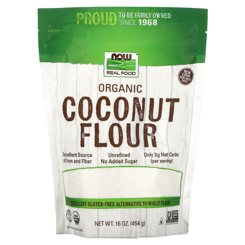 Now Foods , Organic Coconut Flour, 16 Oz (454 G)