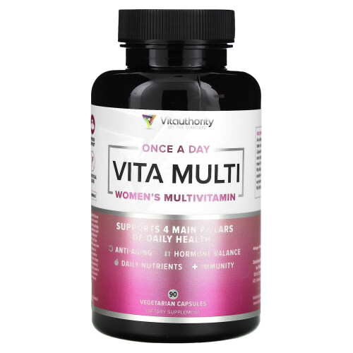 Vitauthority, Vita Multi, Γυναικείες Πολυβιταμίνες, 90 Βεγέταρια ΚΑΠΣΟΥΛΕΣ
