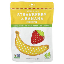 Nature's Turn, Vries-droogde Aardbeien & Bananen Crisps, 1.2 oz (34 g)