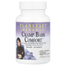 Planetary Herbals, Cramp Bark Comfort, 60 Tabletta (400 mg per Tabletta)