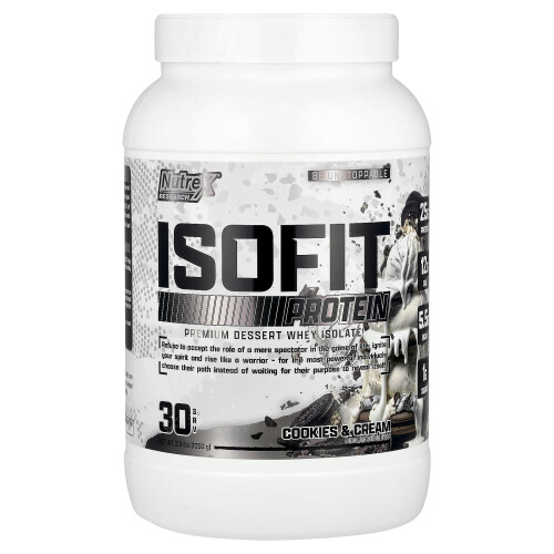 IsoFit, Premium Dessert Isolate, Cookies & Cream, 2.3 lbs (1,041 g)