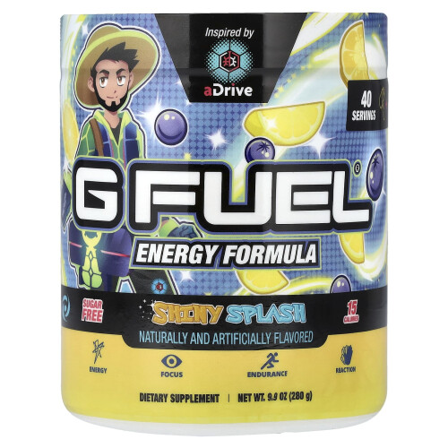 G FUEL, Ενεργειακή Φόρμα, Shiny Splash, 9.9 oz (280 g)