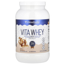 Vitauthority, Aktiv, Vita Whey Protein Powder, Saltad Karamell, 2,2 lb (998,4 g)