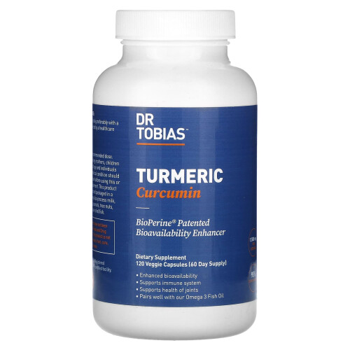 Dr. Tobias, Curcumin di Zenzero, 120 Capsule Veggie