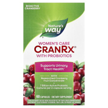 Nature's Way, CranRx, Ženské péče s probiotikami, 60 Kapsulí