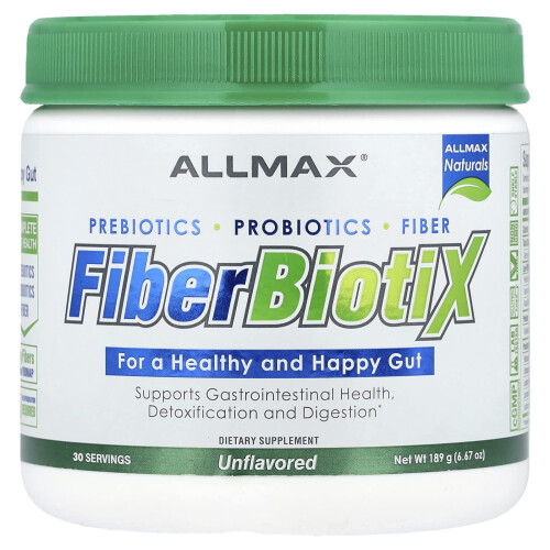 ΟΛΛΜΑΞ, FiberBiotiX, Unflavored, 6.67 oz (189 γρ.)