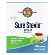 KAL, Varma Stevia Ekstraktti + Munkki Hedelmä, 100 Paketteja, 3.5 oz (100 g)