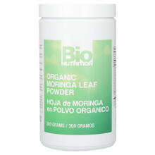 Bio Nutrition, Pământ de Frunze de Moringa Organică, 300 g