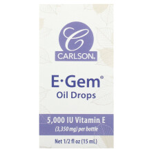 Carlson, Gotas de Óleo E-Gem, 1/2 fl oz (15 ml)