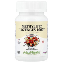 Maxi Health, Metyl B12 Lozenges 1000, Naturlig Bær, 60 Lozenges (1.000 mcg per Lozenge)