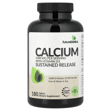 Futurebiotics, Calcium Med Vitamin D3, Sustained Release, 180 Tabletter
