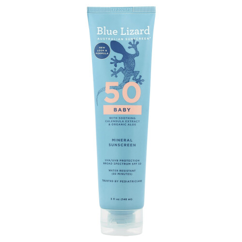 Blue Lizard Australian Sunscreen, Protector Solar pentru Bebeluși, SPF 50, 5 fl oz (148 ml)