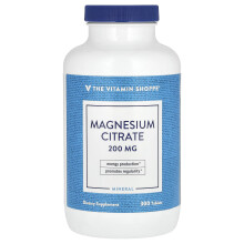 The Vitamin Shoppe, Magnesium Citrat, 200 mg, 300 Tabletter