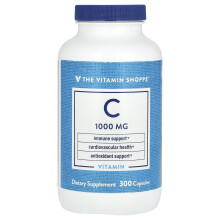 The Vitamin Shoppe, Vitamin C, 1,000 mg, 300 Kapsler