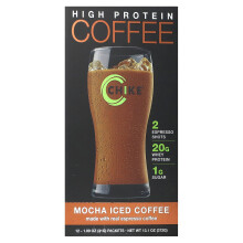 Chike Nutrition, Hoog eiwit Iced Koffie, Mocha, 12 Pakkies, 1,09 oz (31 g) elk