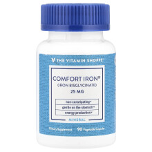 The Vitamin Shoppe, Comfort Jern, 25 mg, 90 Vegetariske Kapsler