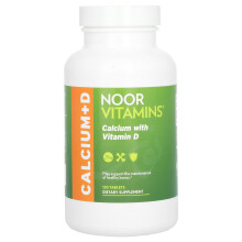 Noor Vitamins, Wapno z Witaminą D, 120 Tabletek