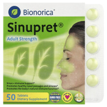 Bionorica, Sinupret, Voksne Styrke, 50 Tabletter