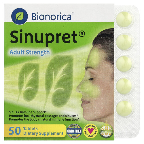 Bionorica, Sinupret, Dospělý Stupeň, 50 Tabletů
