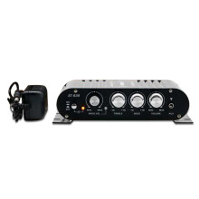 ST-838 Audioverstärker Schwarz -Verstärker Hifi-Audioverstärker FM-Radio -Hifi-Audio-Leistungsverstärker EU-Stecker