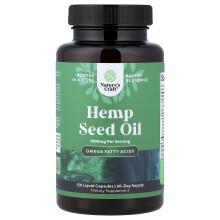 Nature's Craft, Λάδι Σπόρων Κάνναβης, 500 mg, 120 Liquid Φύλλα