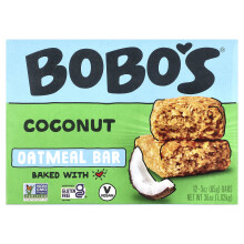 Bobo's Oat Bars, Kookos Oatmeal Bars, 12 Baria, 3 oz (85 g) Kummallakin