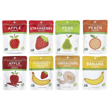 Nature's Turn, Vriesdroog Fruit Crisps, Mega Variety Pack, 16 Zakken, 0,53 oz (15 g) Elke